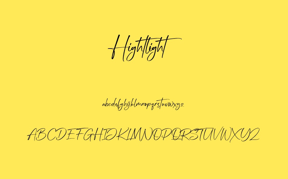 Hightlight font