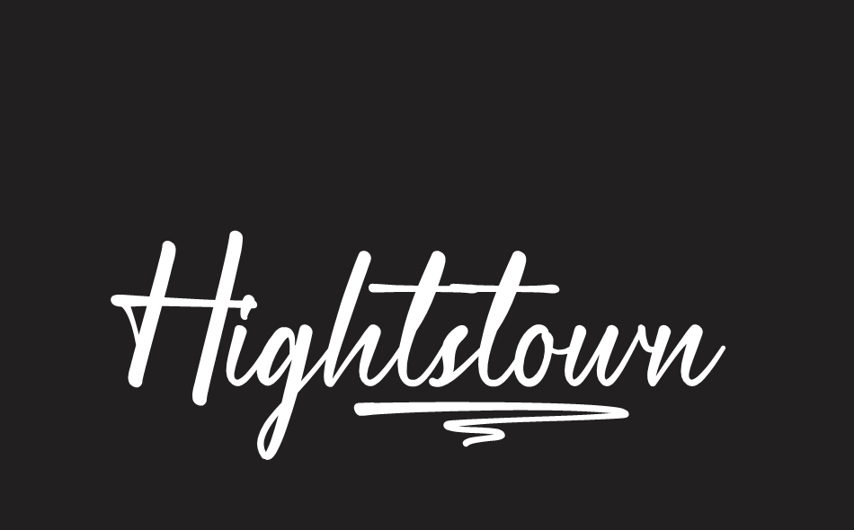 Hightstown font big