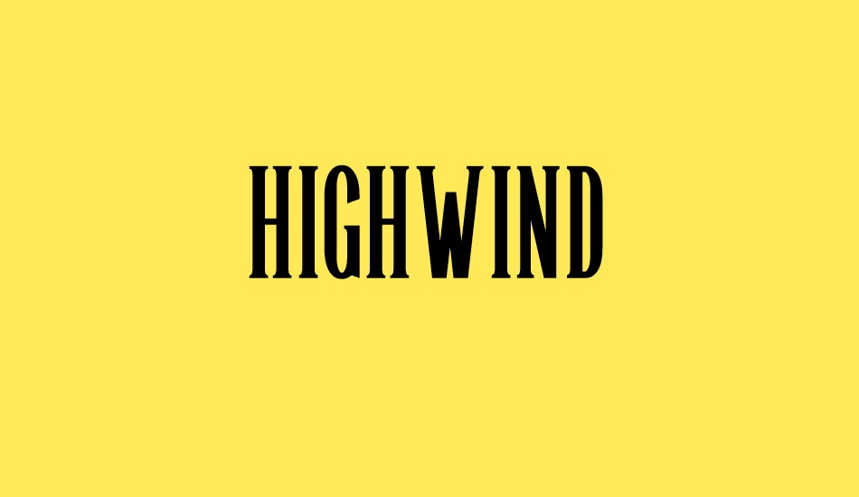 Highwind font big