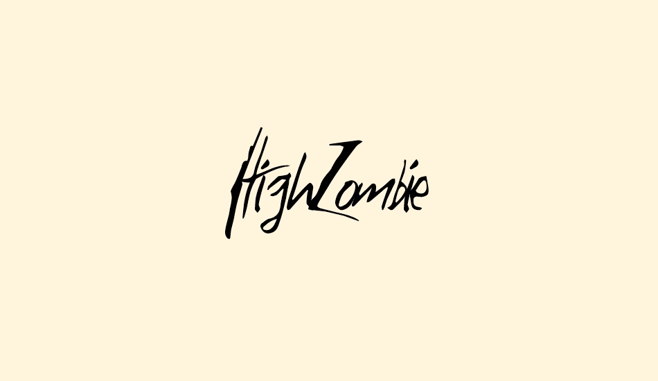 HighZombie font big