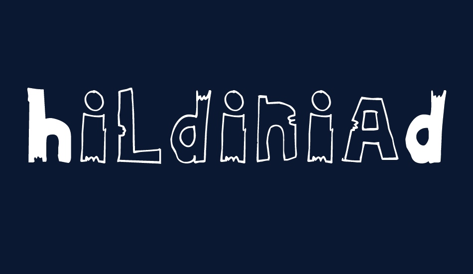 HildiniaDonut font big