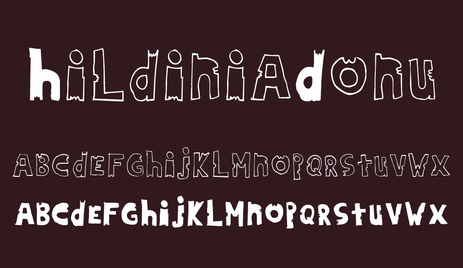 HildiniaDonut font