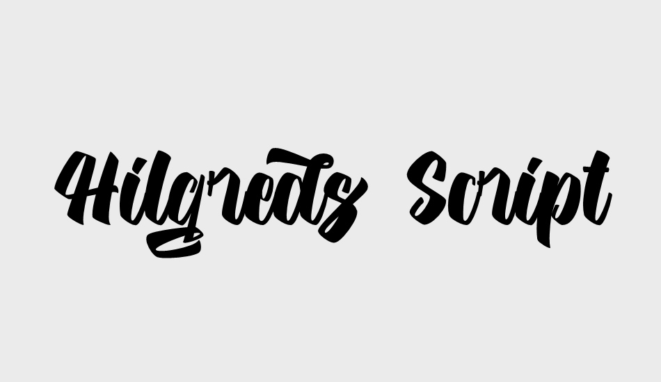 Hilgreds Script font big