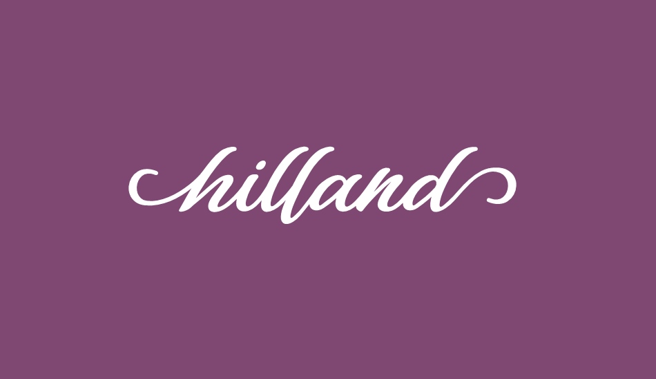 hilland font big