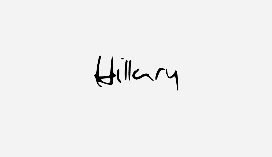 Hillary font big