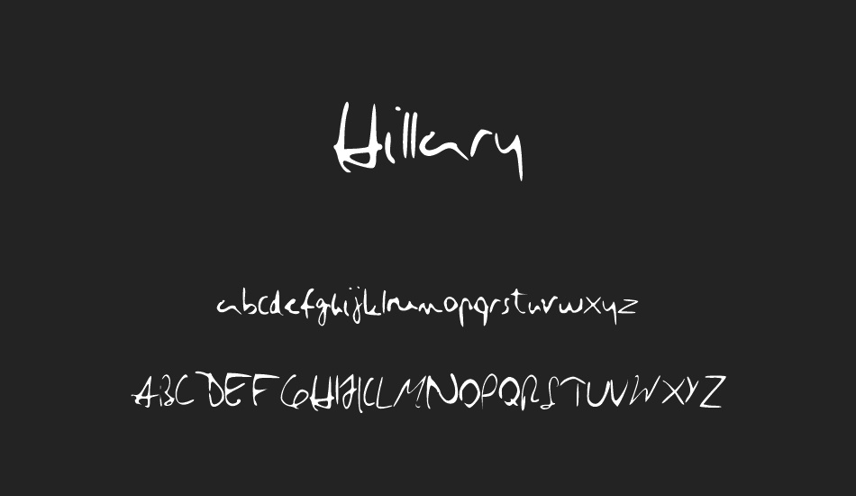 Hillary font