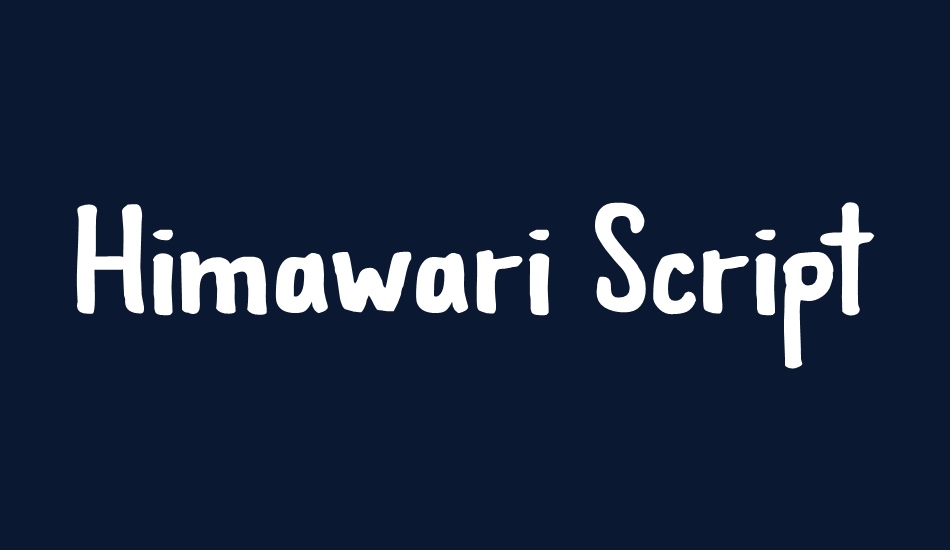 Himawari Script DEMO font big