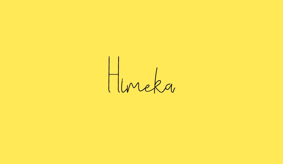 Himeka font big