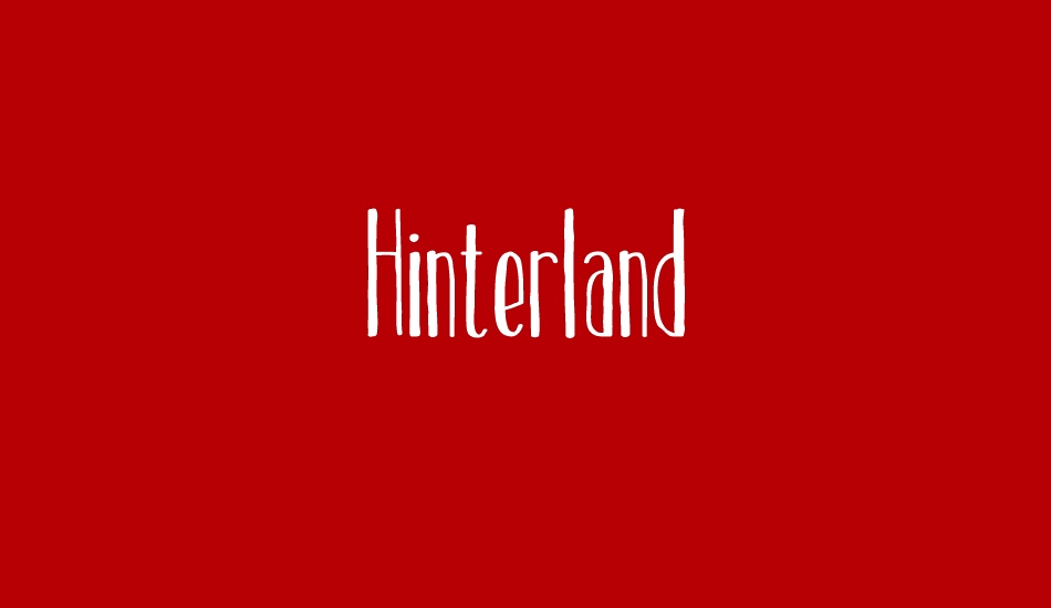 hinterland font big