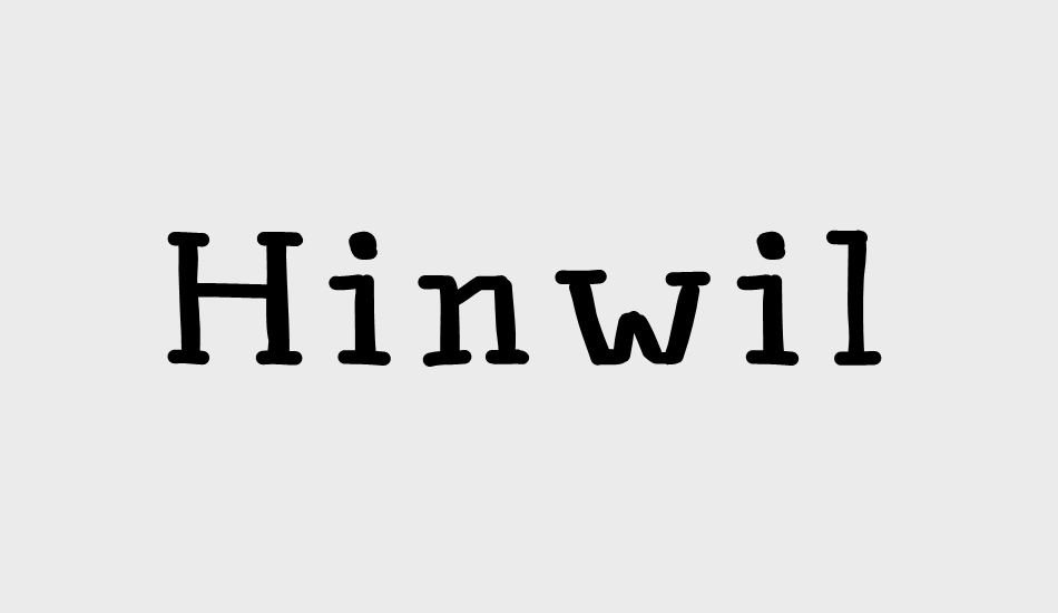 Hinwil font big