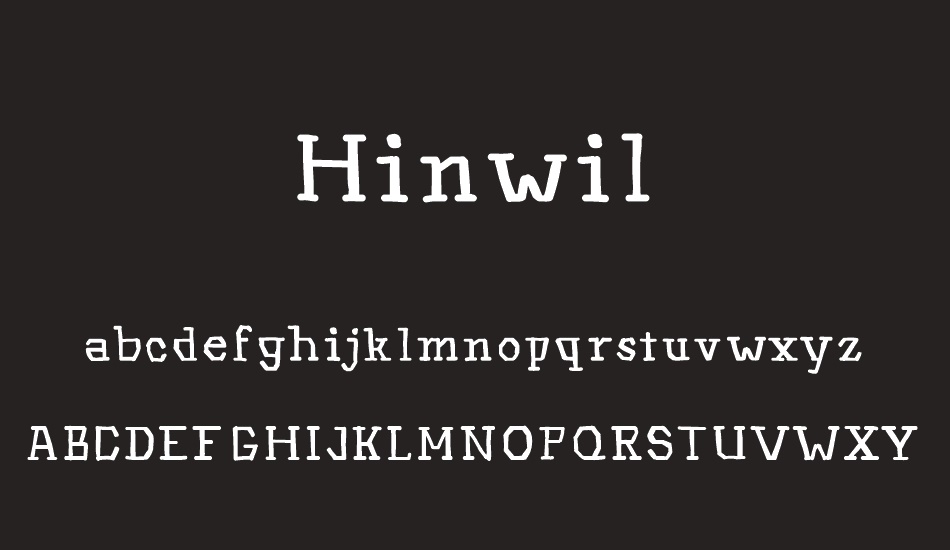 Hinwil font