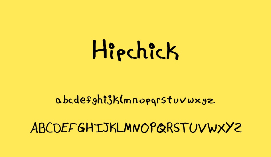 Hipchick font