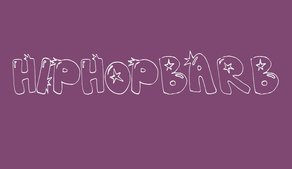 hiphopbarbie font big