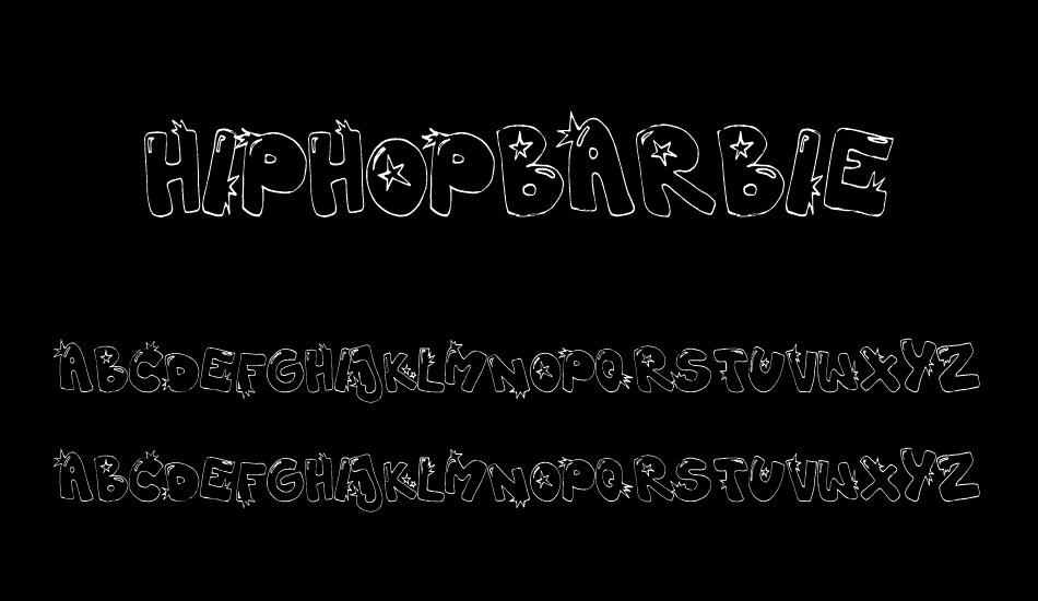 hiphopbarbie font