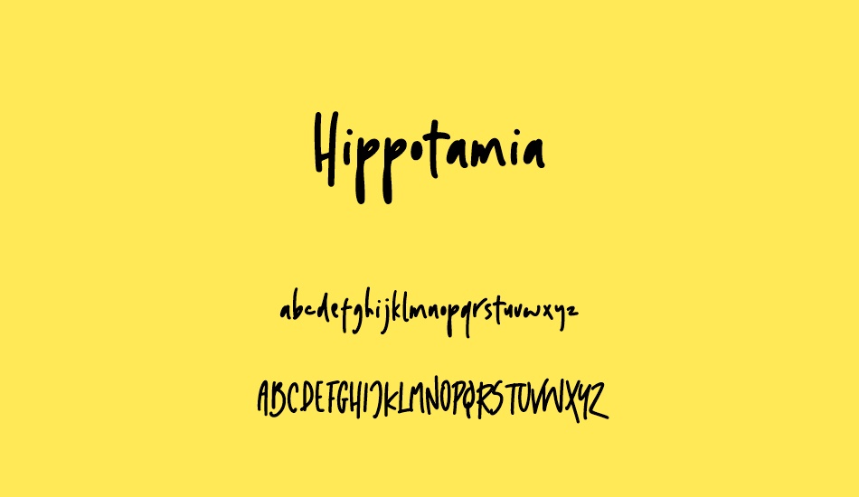 hippotamia font