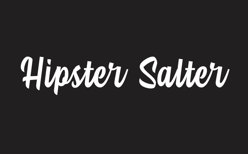 Hipster Salter font big