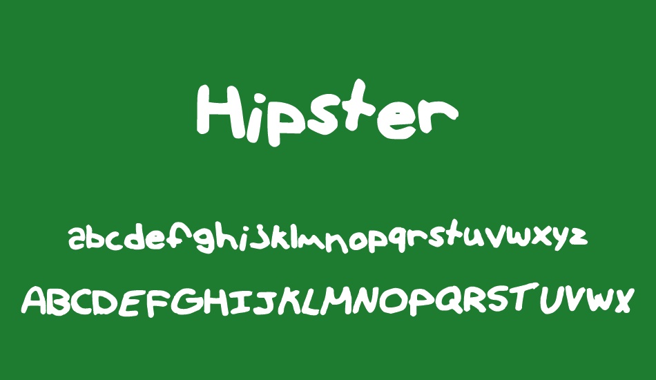 Hipster font