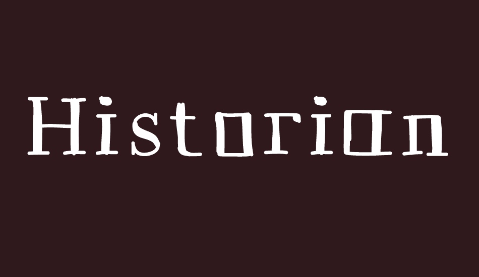 Historian font big