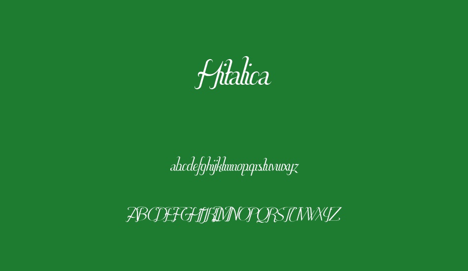 Hitalica font