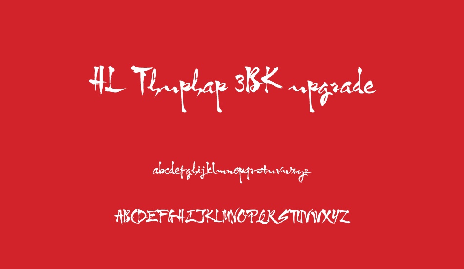 HL Thuphap 3BK upgrade font