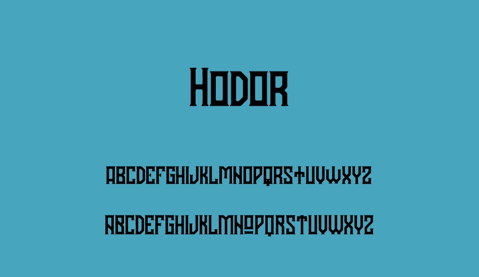 hodor font