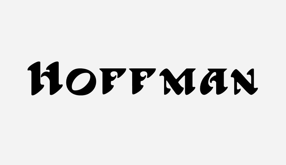 Hoffman font big