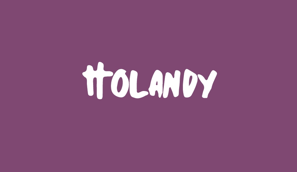 Holandy font big