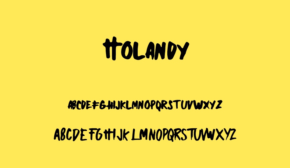 Holandy font