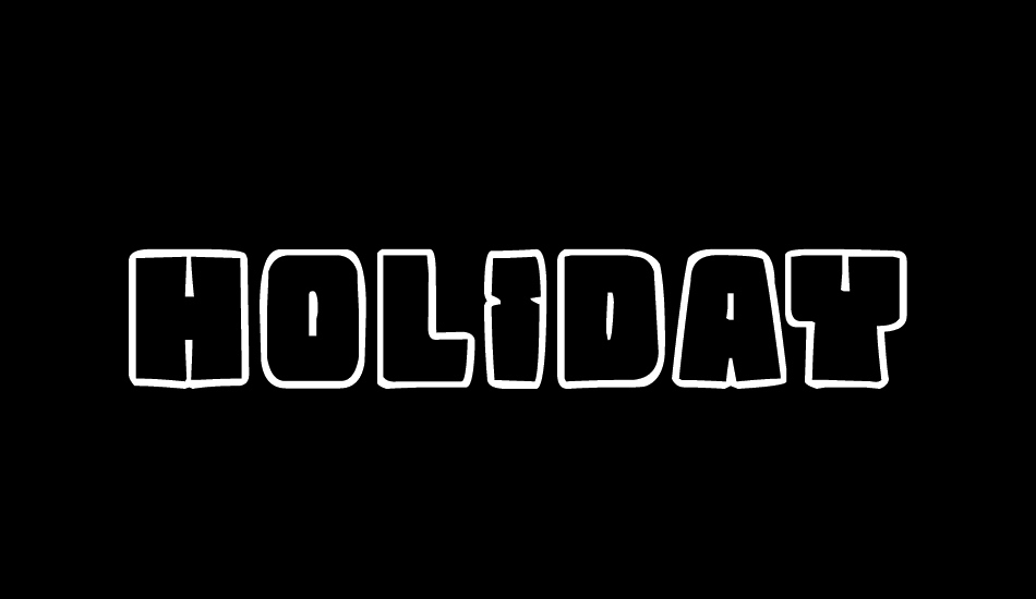 Holiday Chocolate font big