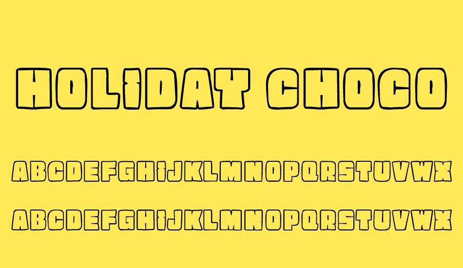 Holiday Chocolate font