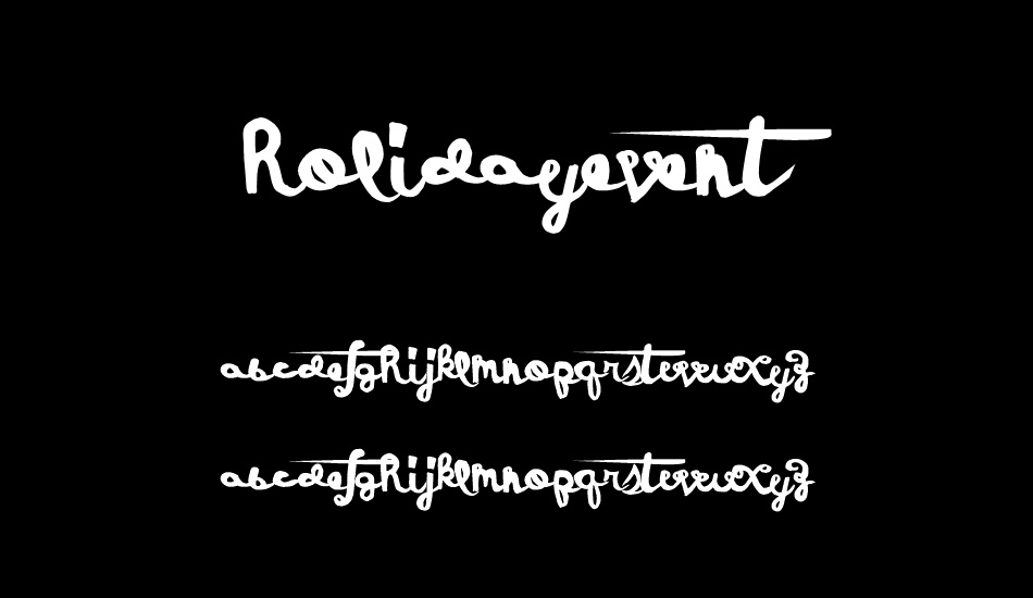 HolidayEvent font