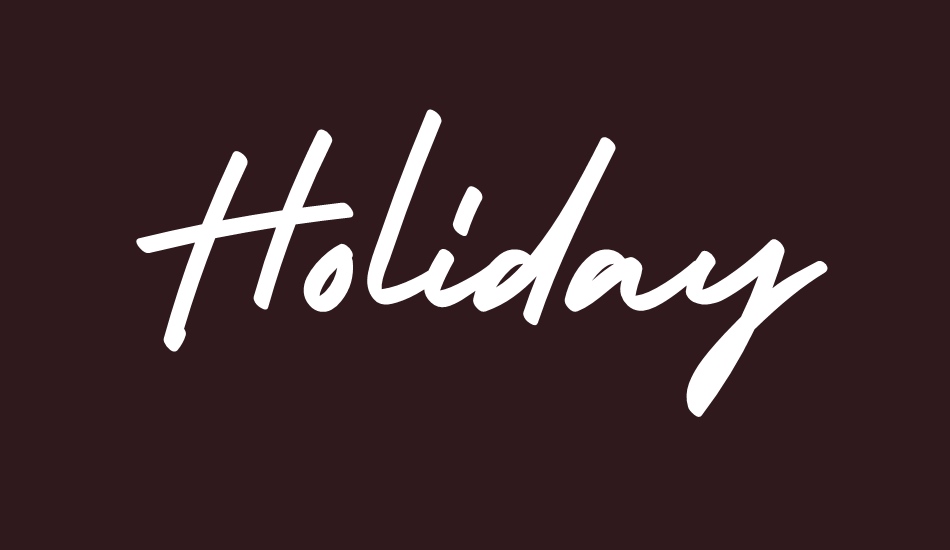 HolidayFree font big