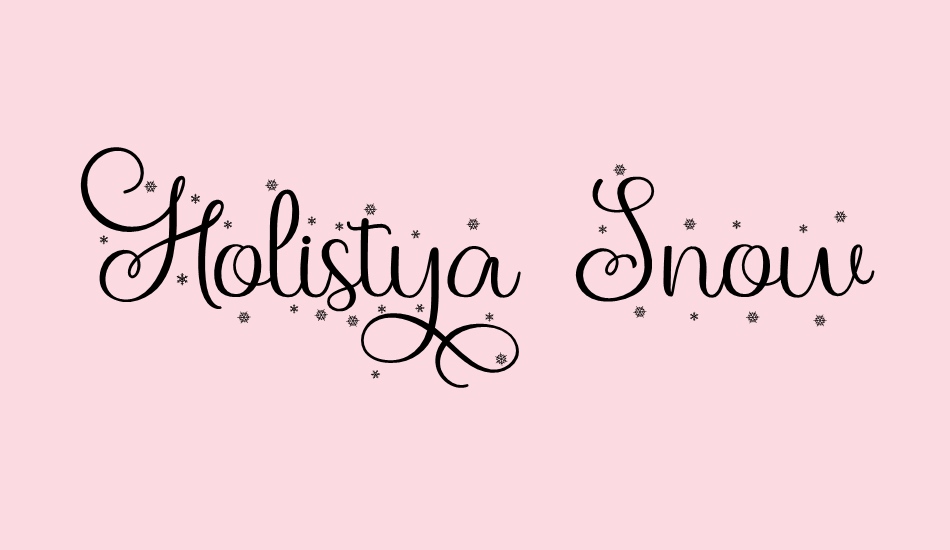 Holistya Snow font big