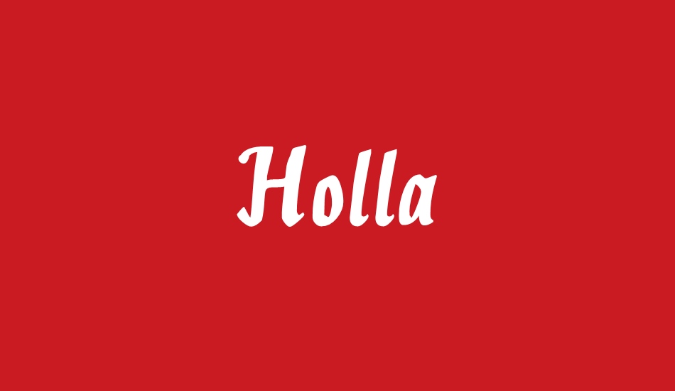 Holla font big