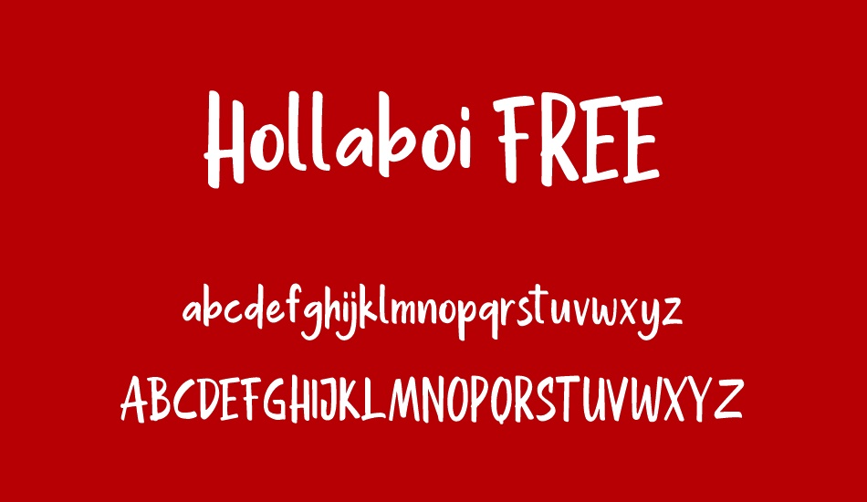 Hollaboi FREE font