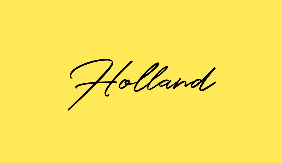 Holland font big