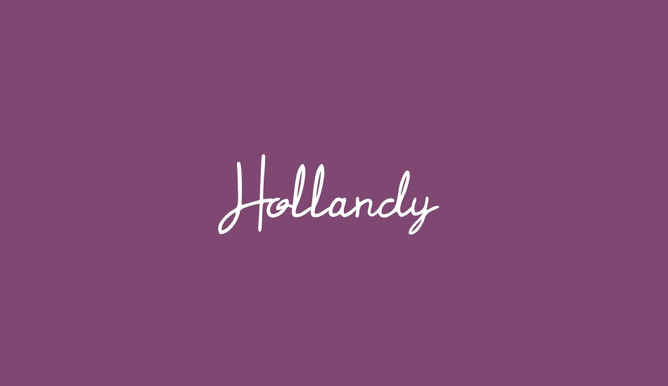 Hollandy font big