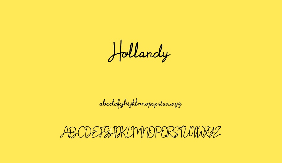 Hollandy font