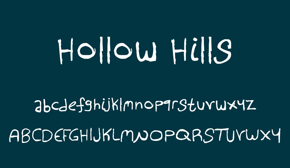 Hollow Hills font