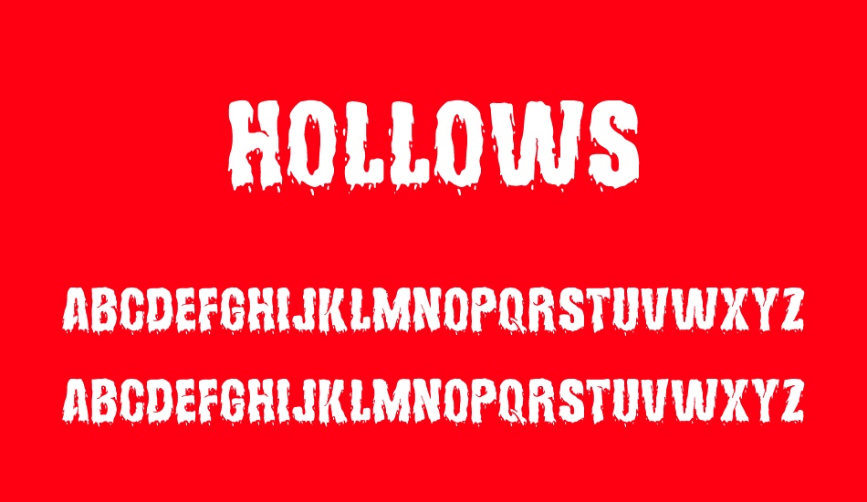 Hollows Free font