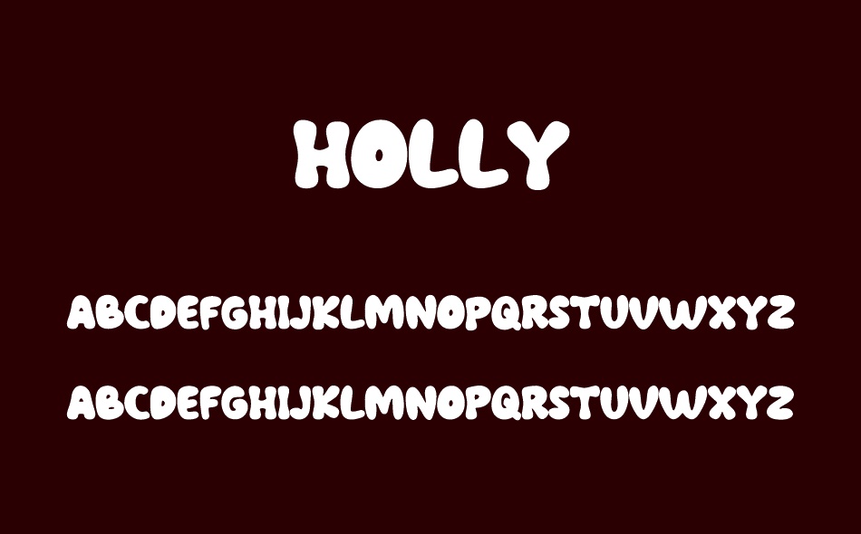 Holly font