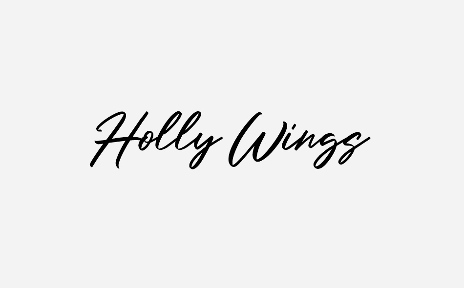 Holly Wings font big