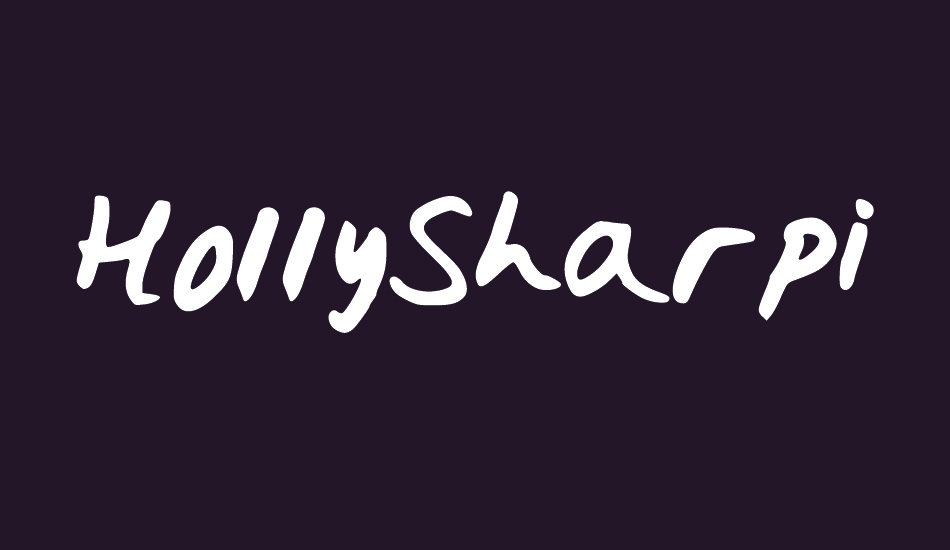 HollySharpie font big