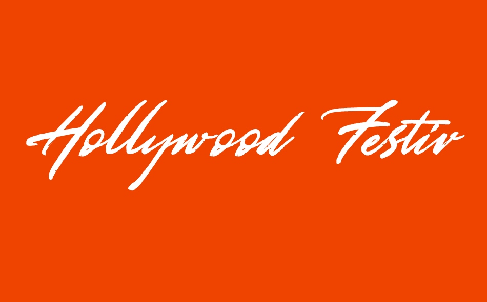 Hollywood Festival font big