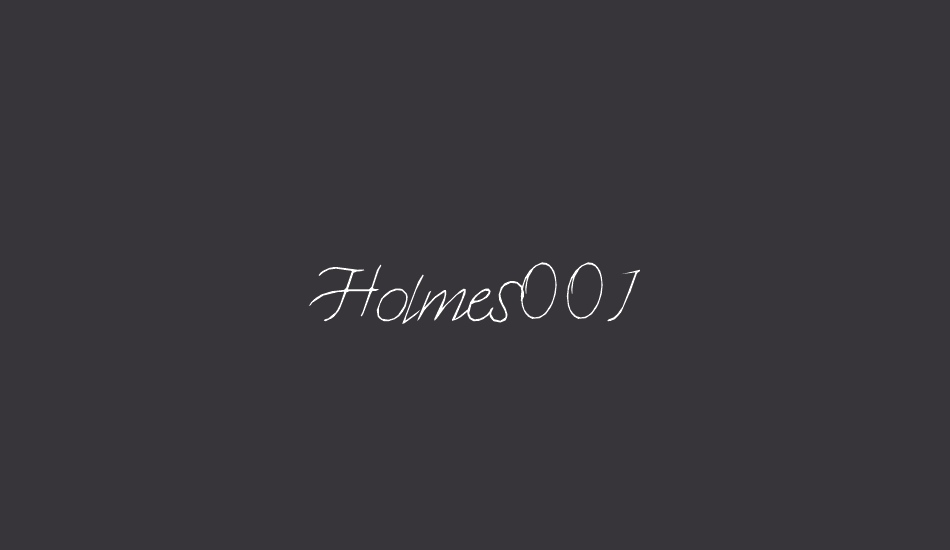 Holmes001 font big