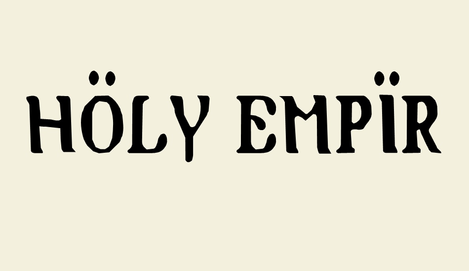 Holy Empire Condensed font big