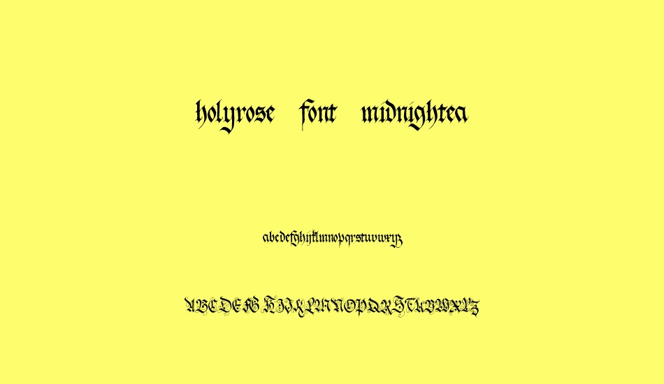 holyrose-font-midnightea font