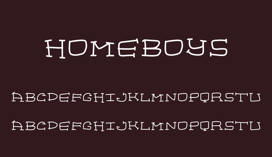 homeboys font