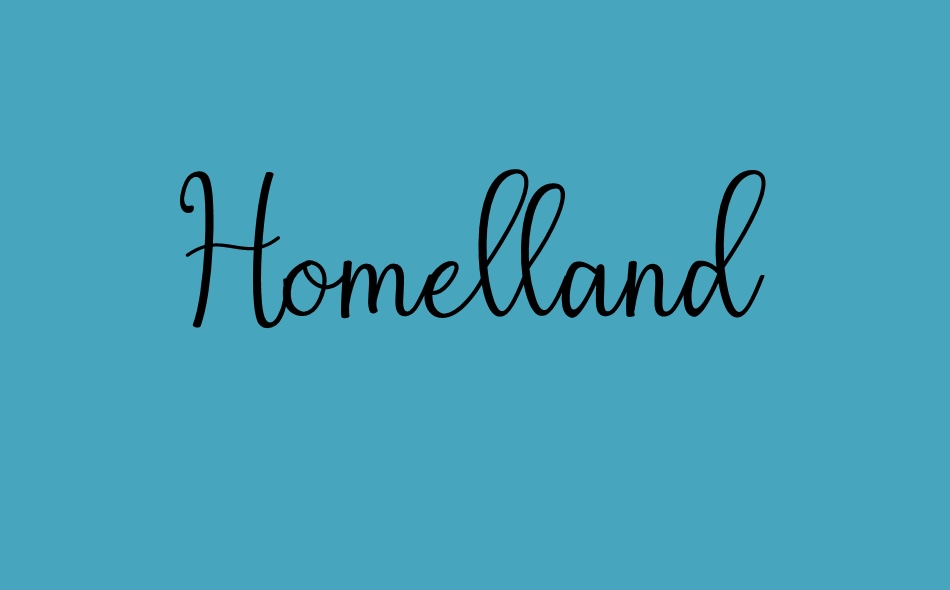 Homelland font big