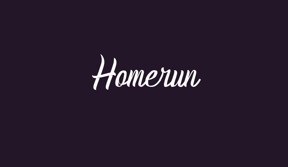 Homerun font big